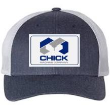 Trucker Hat Heather Navy / Light Grey Patch Logo