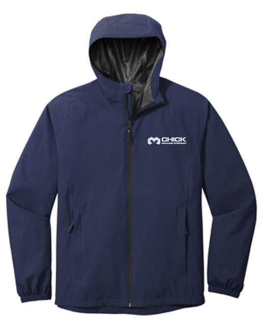 Full-Zip Hoodie Dark Heather Grey Left Chest Logo